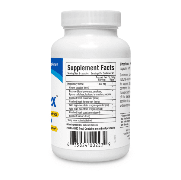 Gastronex capsules supplement facts