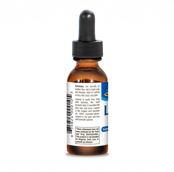 Lavenol Oil 1oz Directions Label