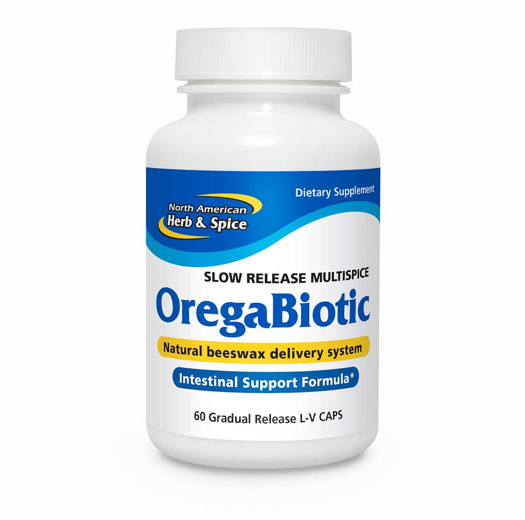 Front of OregaBiotic 90 count bottle