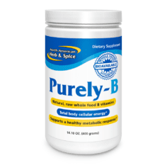 Purely-B powder front label