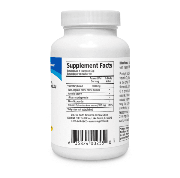 Purely-C powder supplement facts
