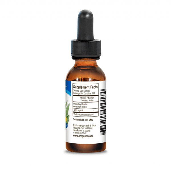 Sagenol Oil 1oz Supplement Facts Label