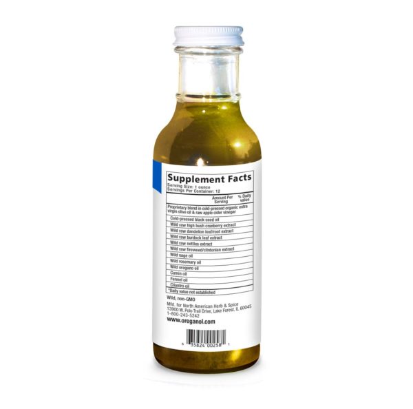 Total Body Purge 12 oz. bottle supplement facts