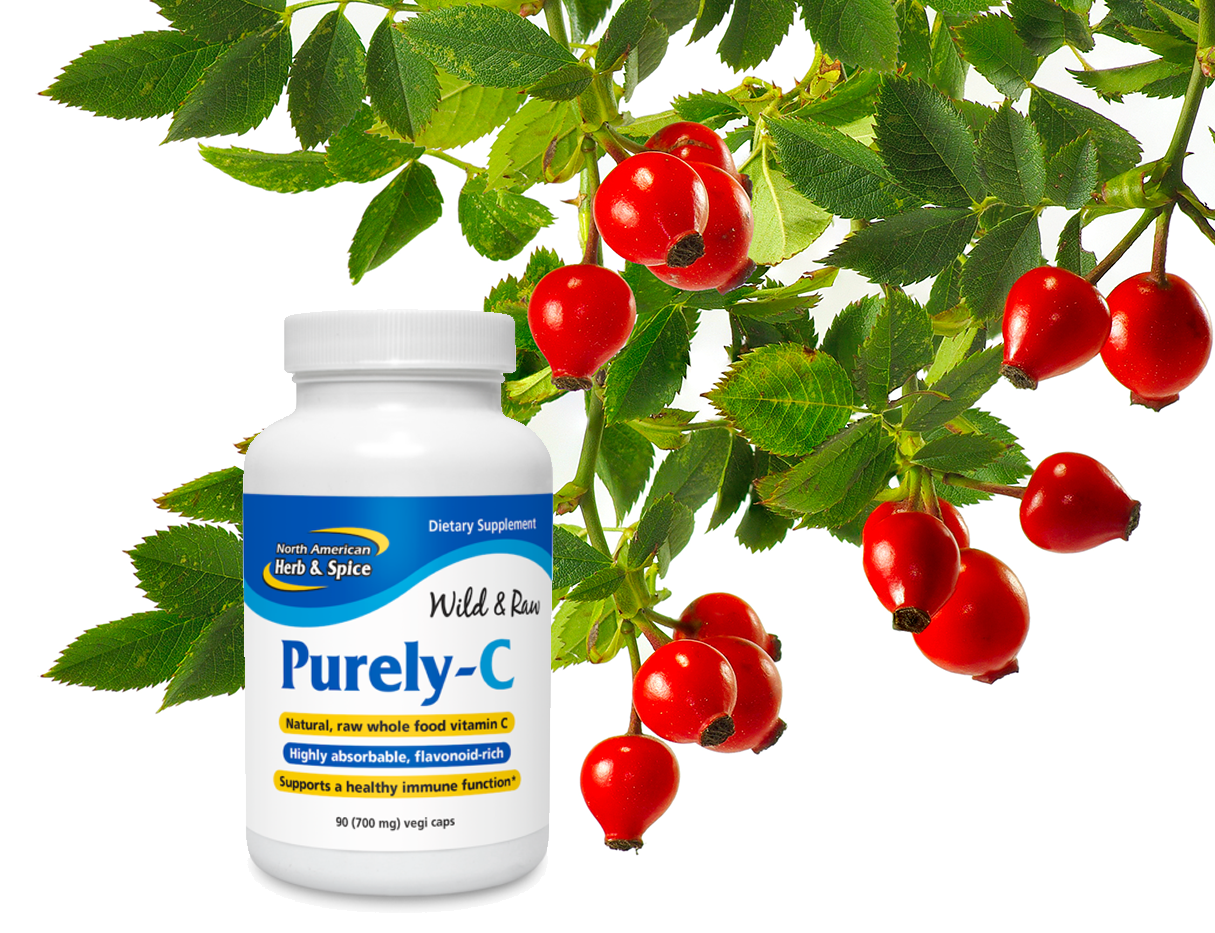 Rose Hips ingredient with Purely-C product